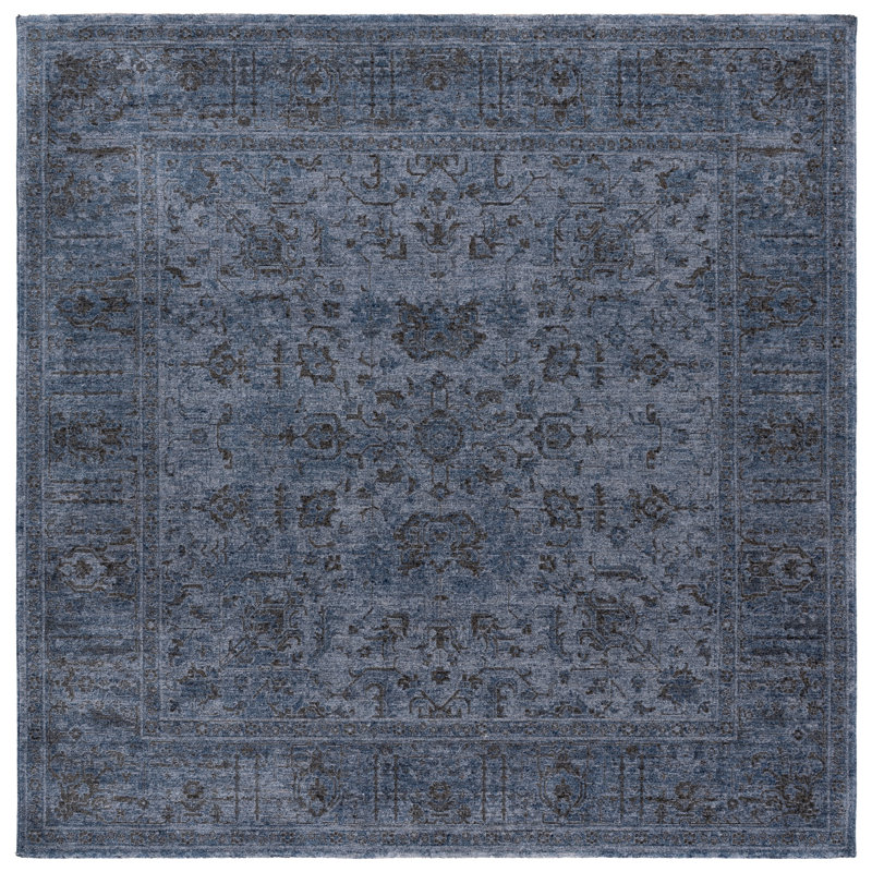 Vintage Overdye 810 Performance Oriental Rug, Square 4'