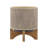 S/2 5/8" MESH PLANTER W/ STAND, TAN