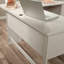 Bureau en L, finition blanche