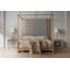 Pinstripe Solid Wood Canopy Bed-1197970038