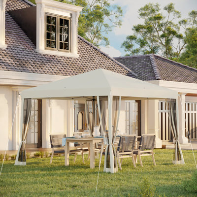 Pop Up Canopy Tent With Netting, Instant Gazebo, Ez Up Screen House Room With Carry Bag, Height Adjustable