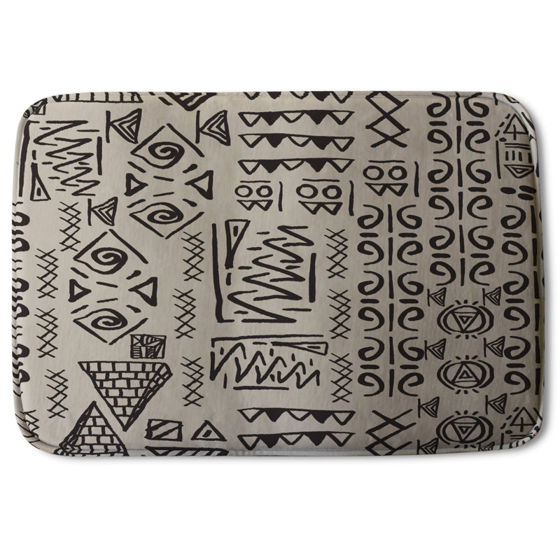 Aivry Memory Foam Non-Slip Bath Rug, Ancient Scripts