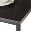 Table de salle à manger 48 pouces avec cadre en métal noir et bancs / ensemble de salle à manger 3 pièces / assemblage facile