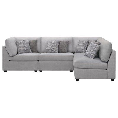 Lafayette Grey 4-piece Upholstered Sectional Sofa