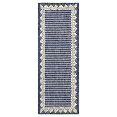 5 Ft. 3 In. X 7 Blue Area Rug - Sunshine Gchar2013, Polypropylene , , Stain , Pet & Indoor/outdoor In., Pet-, Easy To Use