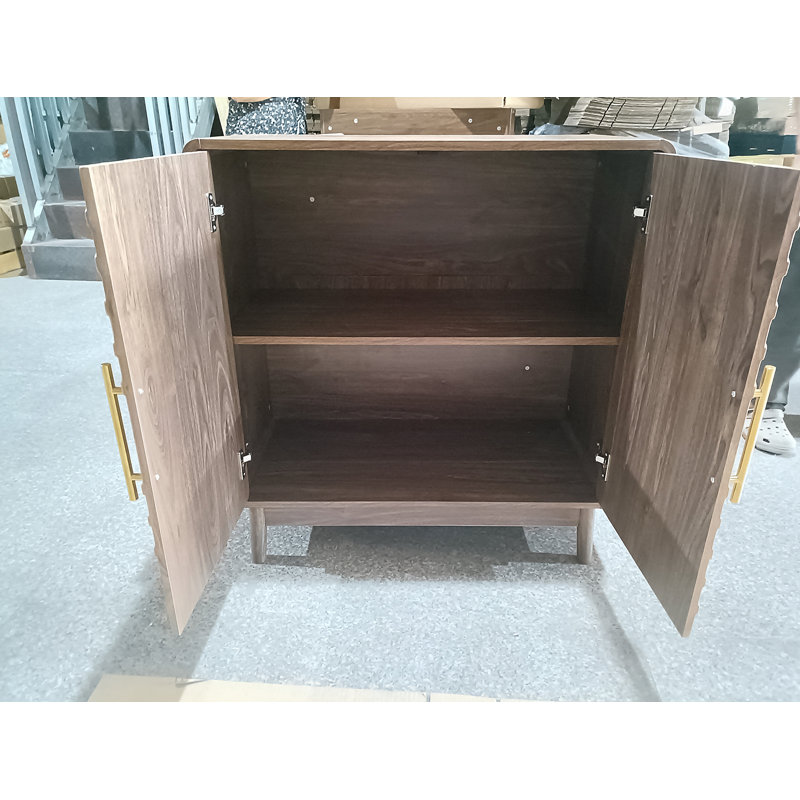 Buffet avec rangement, buffet sculpté à 2 portes, armoire d'appoint multifonctionnelle avec panneau à couches réglables pour le salon, le vestibule, le couloir, le bureau, la cuisine et la salle à manger