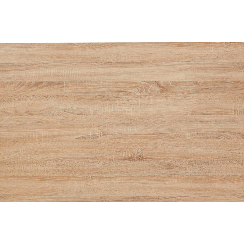 Neshaun Metal Base Dining Table, 76cm H x 80cm W x 120cm L