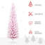 Arbre de Noël neige enneigé, arbre de Noël mince avec branches réalistes et base en plastique-178379398