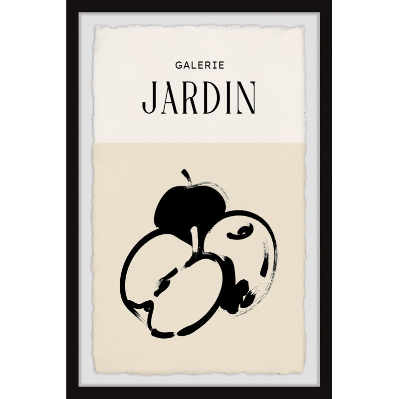 «Jardin», reproduction encadrée, H 12 po x l 8 po x P 1,5 po