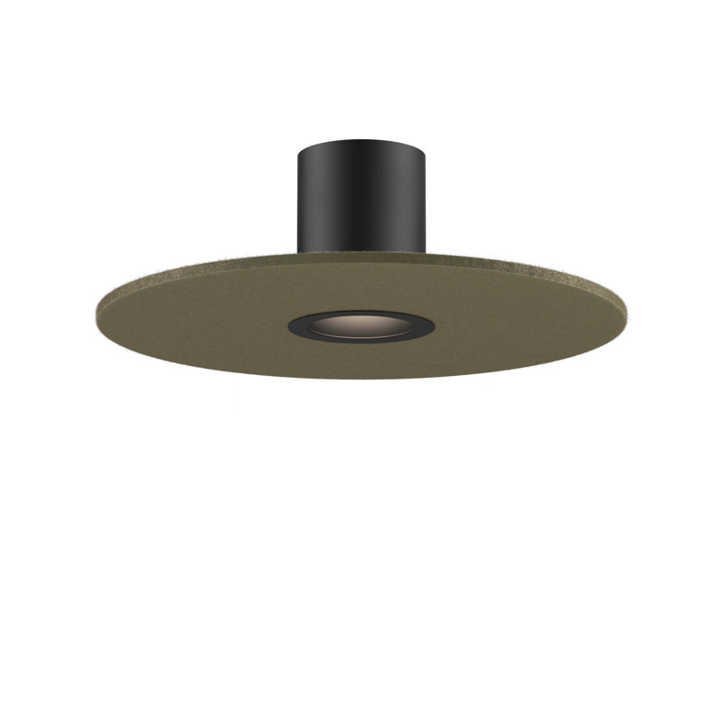 Pillar 8 Inch Modular Flushmount, Black/Green
