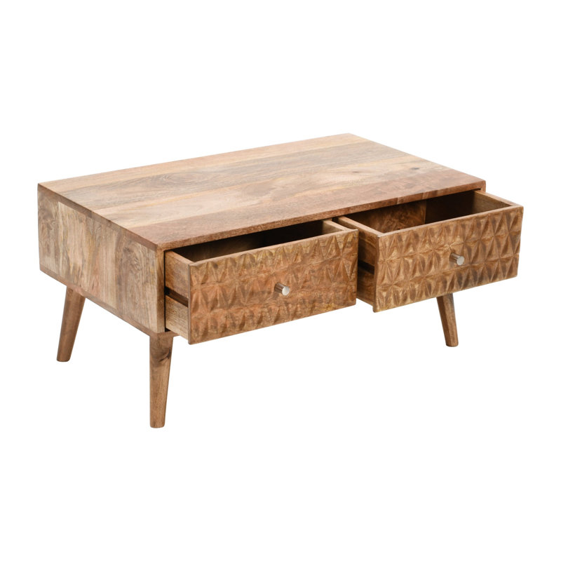 Beatty Four Leg Coffee Table with Storage