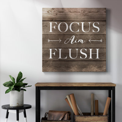 «Focus Aim Flush», toile tendue avec châssis de qualité supérieure - prête à être accrochée