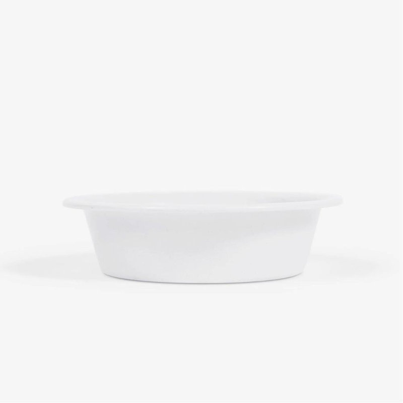 Acrylic Double Bowl Elevated Pet Feeder, White