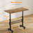 31.5" Height Adjustable Standing Desk With Lockable Wheels Home Office
