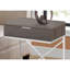 Côté de la table d'appoint Wason, bout, table de chevet, lampe, tiroir de rangement, salon, chambre à coucher, métal-32703531-32703532
