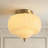 Milk Glass Semi Flush Mount Ceiling Light-1185819411