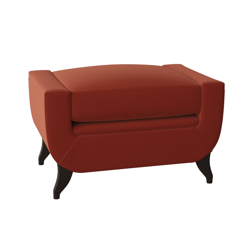 Armstrong Upholstered Ottoman, American Walnut, Margaret Tangelo