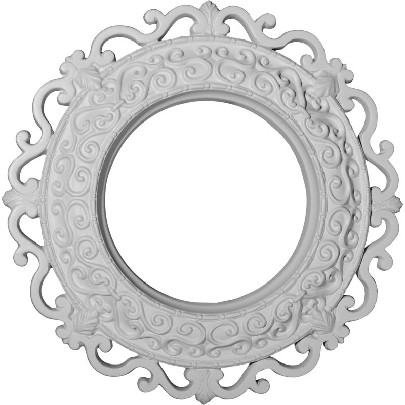 Endurathane Orrington Ceiling Medallion, 13 1/4"OD x 6 5/8"ID x 1 1/8"P (Fits Canopies up to 6 5/8"), Factory Primed, Primed