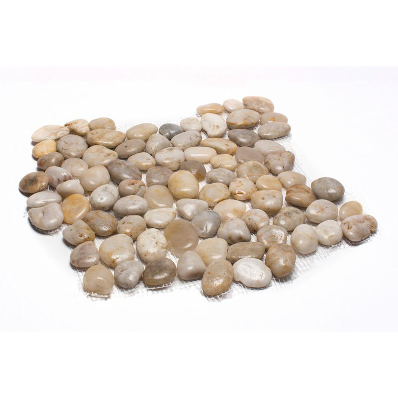 Rainforest Natural Stone Pebbles Mosaic Wall & Floor Tile