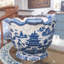 Blue Willow Handmade Ceramic Planter