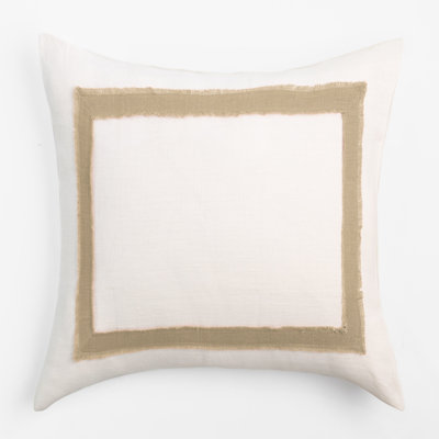 Brodie Geometric Ivory/Natural Sham - Euro