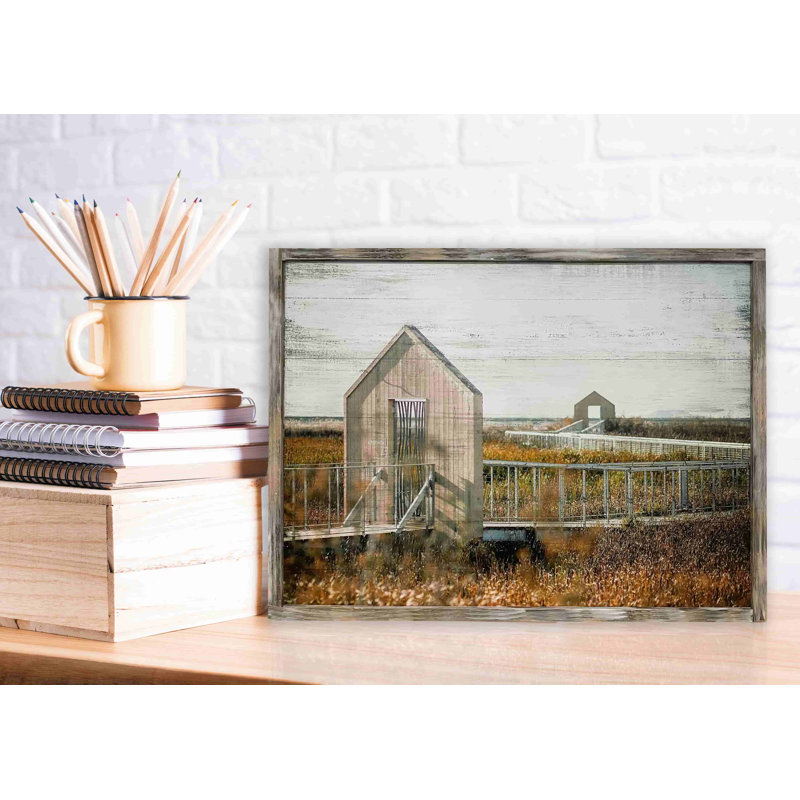 Wooden Boardwalk On Canvas Print, H 12 po x l 16 po x P 1 po