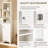 Nordic Style Tall Freestanding Bathroom Storage Cabinet