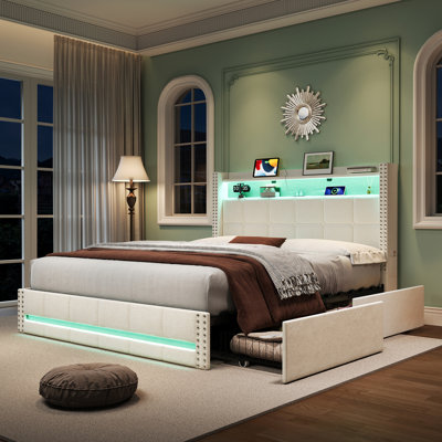 Upholstered Storage Bed