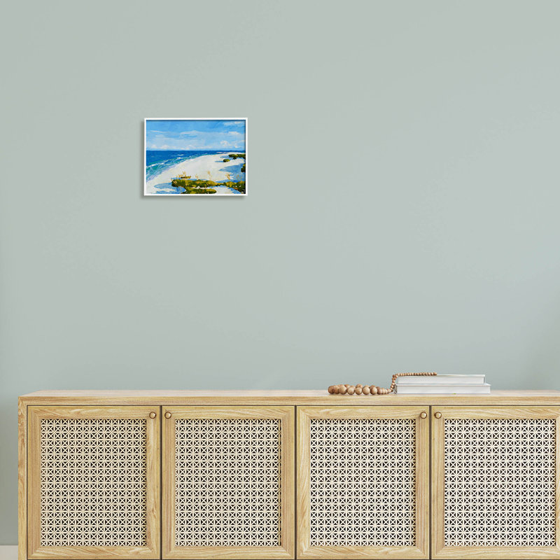 «Modern Beach Sand Landscape», art giclé par Trevor Copenhaver, H 11 po x l 14 po x P 1,5 po