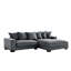 Canapé modulaire surdimensionné deux pièces de luxe faisant face à la droite pour le salon-121104600-121104599