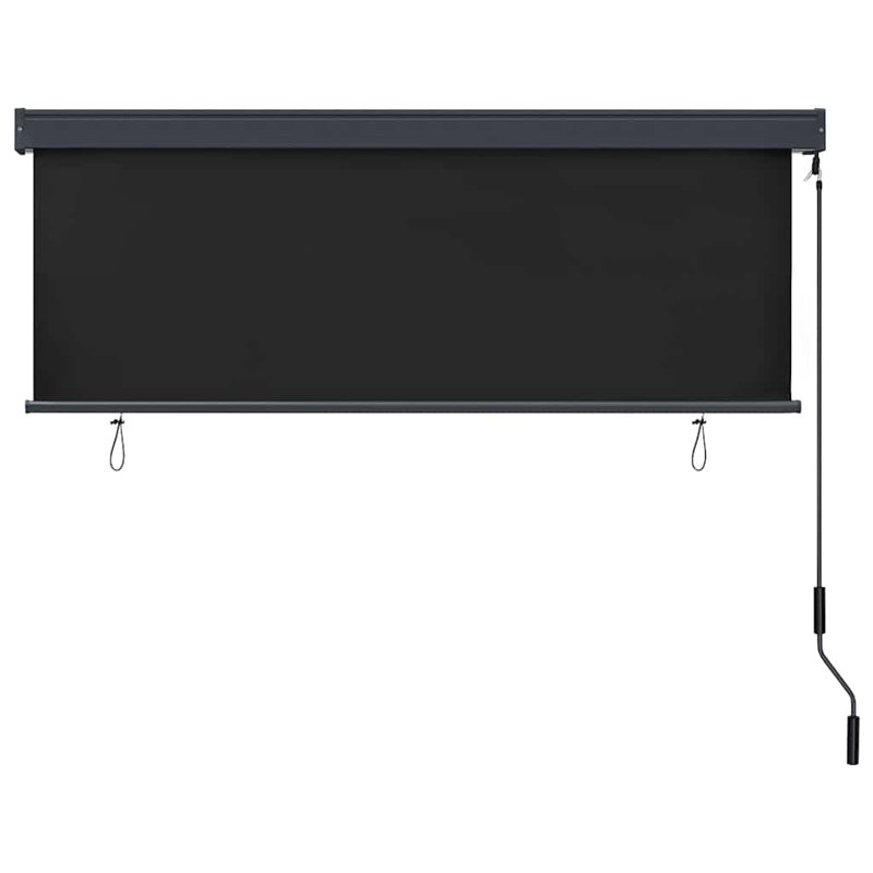  Outdoor Vertical Roller Blind 60cm Balcony Shade Screen Multi Colours, Anthracite