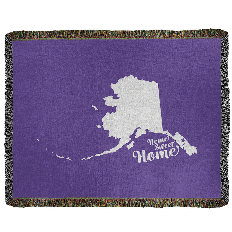 Jeté en coton tissé juneau doux, l 50 po x L 60 po, Mauve