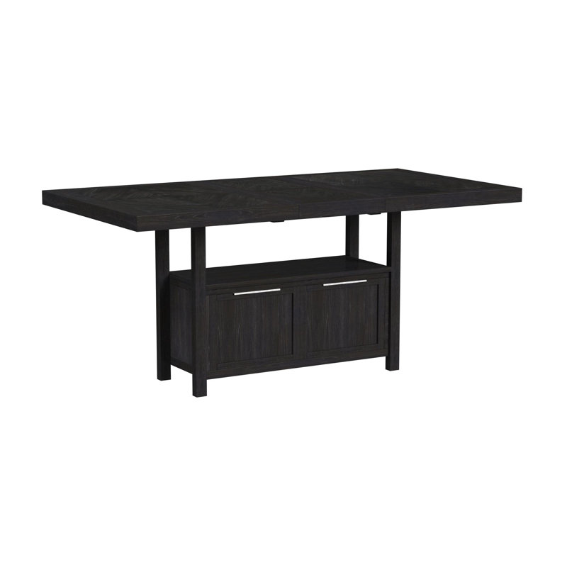 Ensemble de salle à manger à hauteur de comptoir Pinnacle, 6 pièces: table, banc, 4 chaises