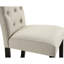 De 2 sièges de comptoir brun clair, capitonnage élégant, chaises de construction, doux avec pieds en bois-121115984