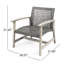 Fauteuil d'extérieur profond 27,79 pouces Daphne