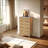 Gerius Fluted 5 Drawers Dresser, Yellow-2000764020