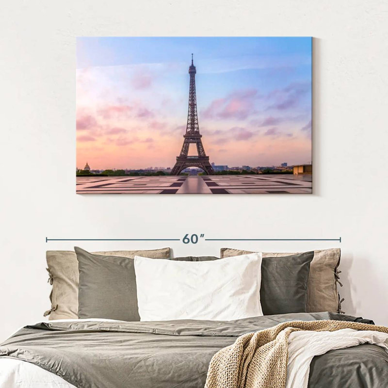 Lilie Tour Eiffel au lever du soleil, H 32 po x l 48 po
