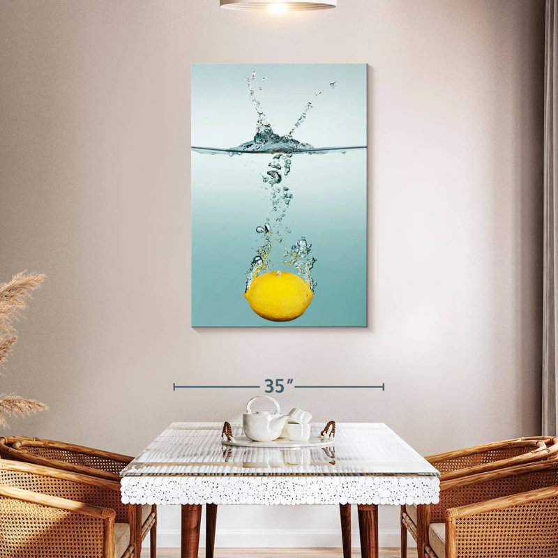 Yarlin Lemon Splash, 45" H x 30" W