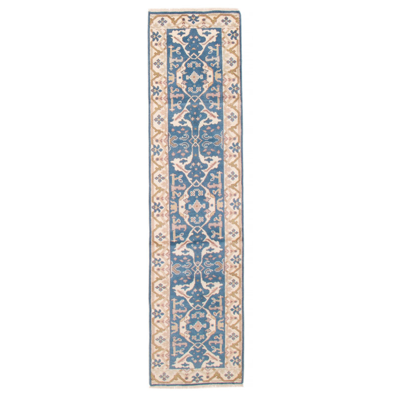 Tapis unique bleu foncé de 2 pi 8 po x 9 pi 10 po