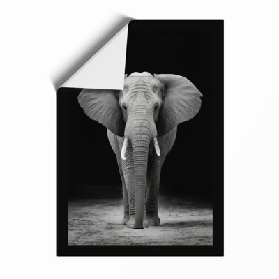Elephant Face Modern - Framed Print