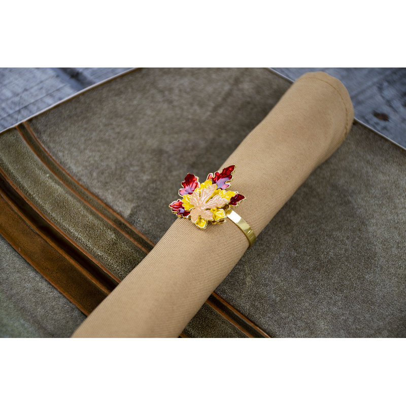 Ensemble de 4 rondelles de serviette Champine