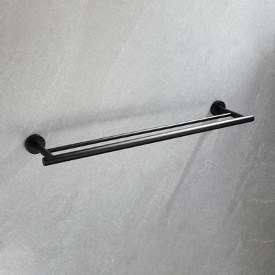 5 Pieces Wall Mount Bathroom Towel Rack Set