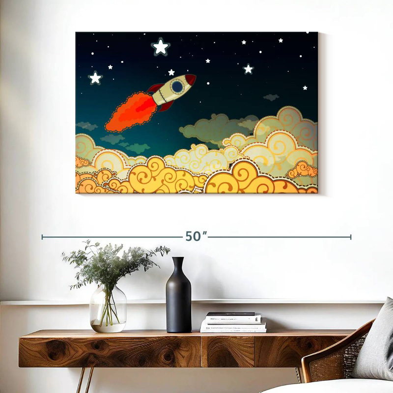 Oberle Cartoon Space Rocket