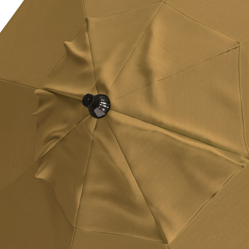 Parasol de marché 9 pi Jelks, Toile toile Sunbrella® blé