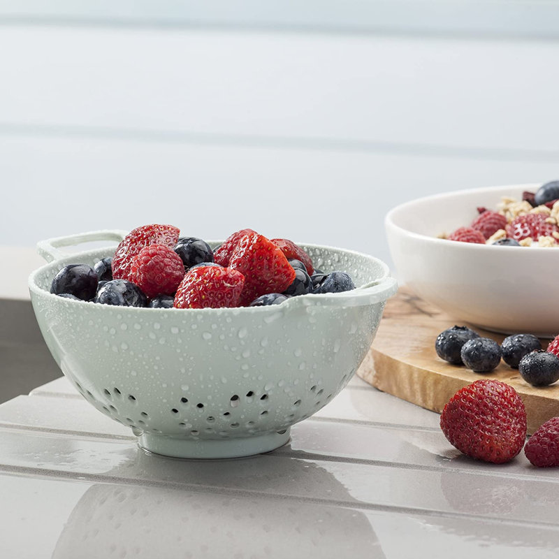 Premium Melamine Colander, Small 15cm, Sage Green