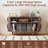 Half-Moon Record Player Stand With Charging Station-1327748385