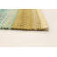 Tapis géométrique en laine olive / bleu sarcelle géométrique fait à la main-1630300042