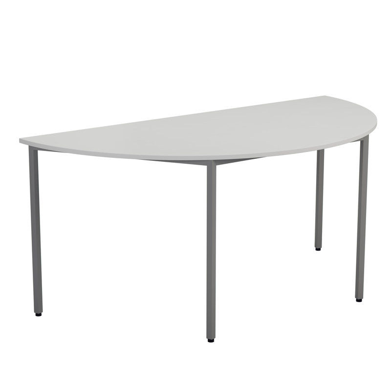 Buariki 160cm Half-circle Conference Table, White