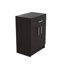 Armoire de rangement pour garde-manger avec tablette à micro-ondes H 33 po Barbados, 2 portes, 1 tiroir et 2 tablettes, H 33,3 po x l 23,6 po x P 15,9 po, noir mat-1624221791