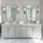 Contemporary Concave Scalloped Irregular Bathroom Vanity Mirror | Stainless Steel Frame-1129878929-1109025367